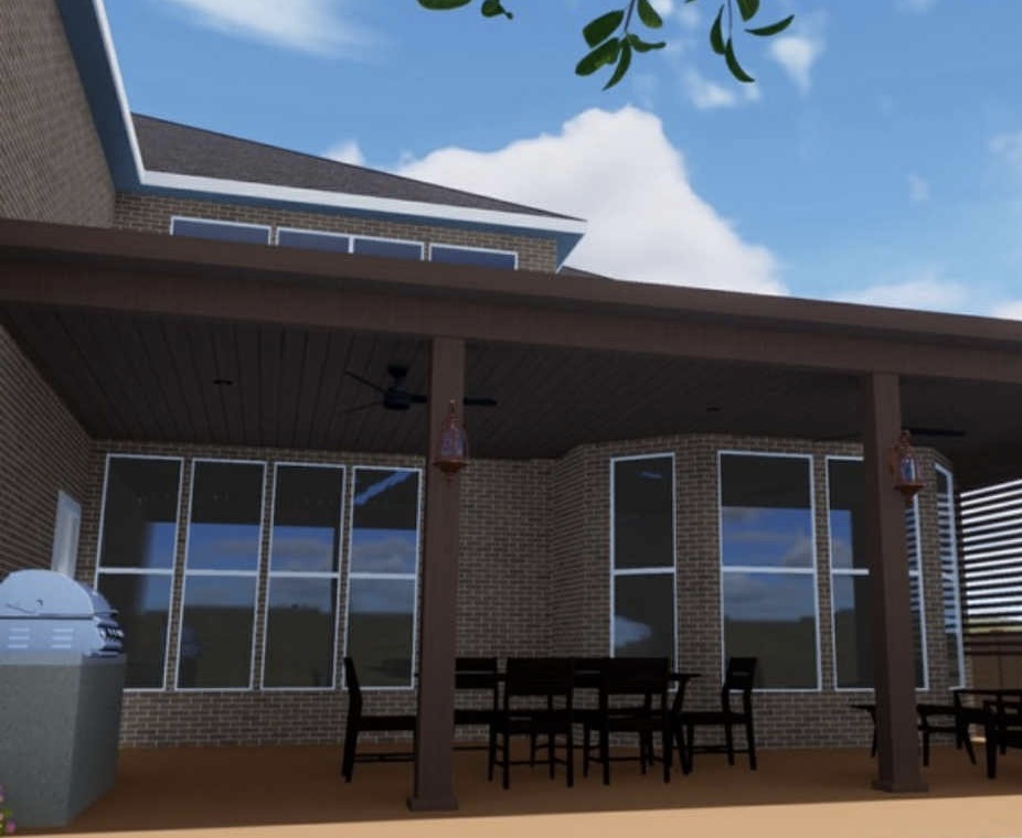 Covered backyard patio 3